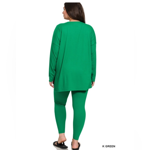 NWT ZENANA Christmas BRUSHED DTY PLUS MICROFIBER LOUNGEWEAR SET - Picture 4 of 4